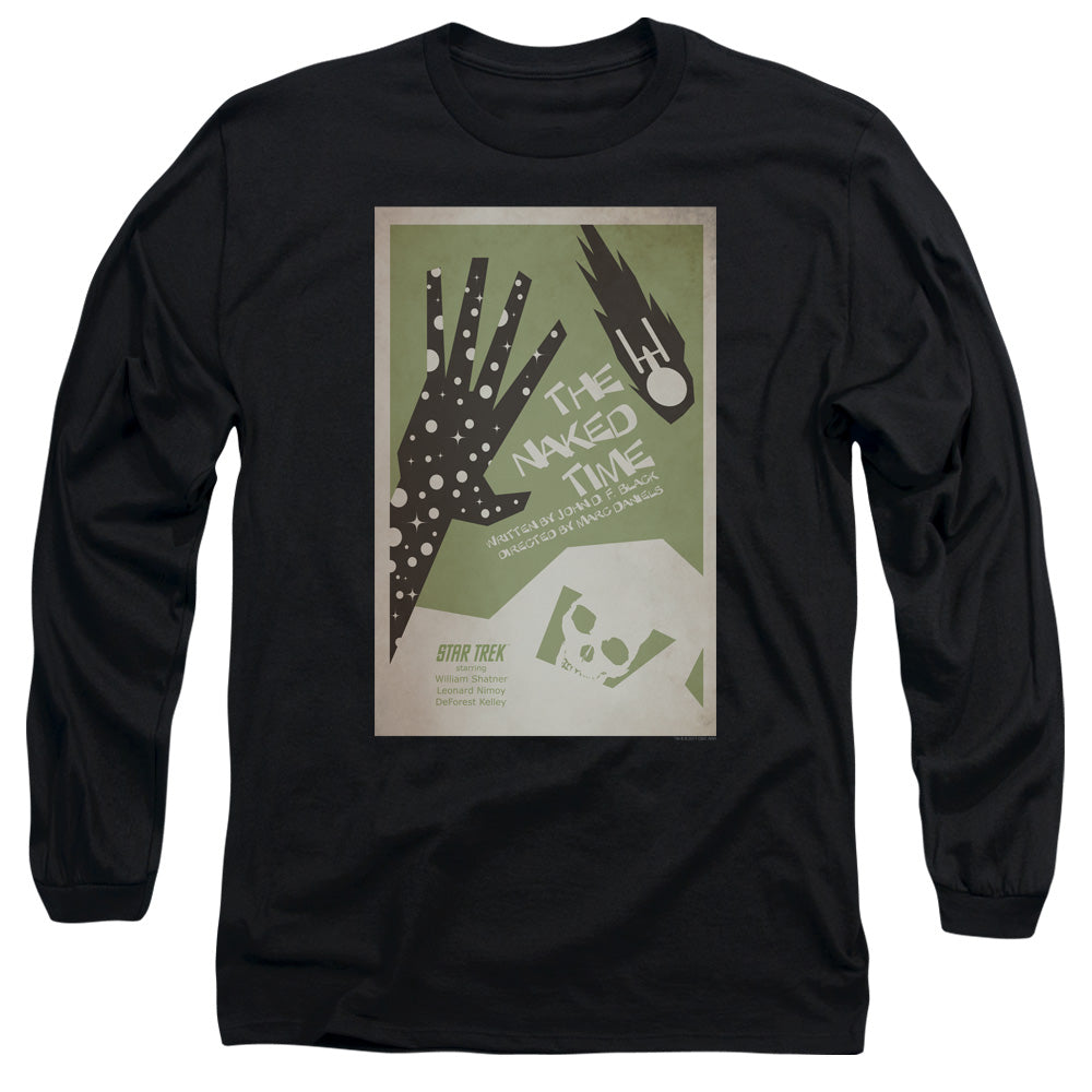 Star Trek Tos Episode 4 Mens Long Sleeve Shirt Black Officially Licensed