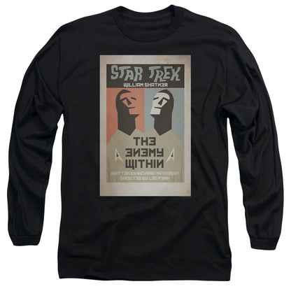 Star Trek Tos Episode 5 Mens Long Sleeve Shirt Black Officially Licensed