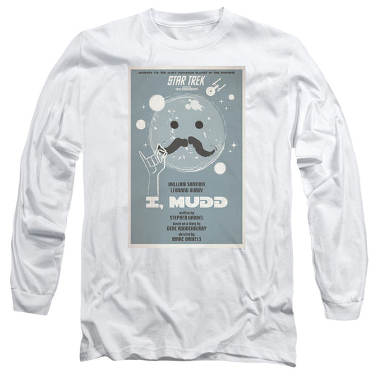 Star Trek Tos Episode 37 Mens Long Sleeve Shirt White Officially Licensed Officially Licensed