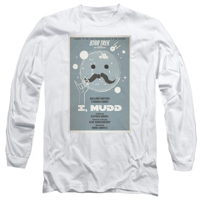 Star Trek Tos Episode 37 Mens Long Sleeve Shirt White Officially Licensed Officially Licensed