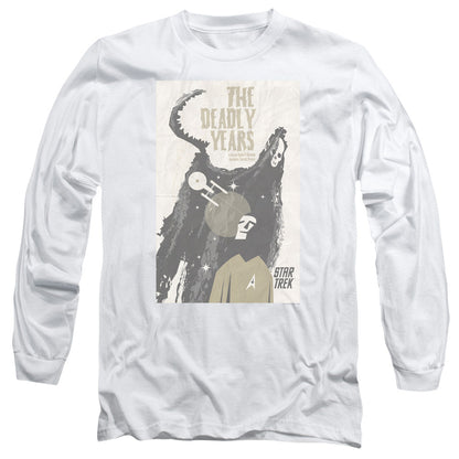 Star Trek Tos Episode 41 Mens Long Sleeve Shirt White Officially Licensed