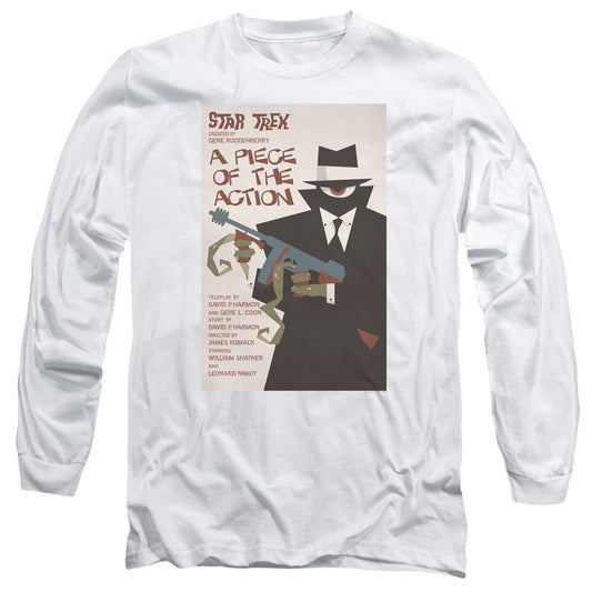 Star Trek Tos Episode 46 Mens Long Sleeve Shirt White Officially Licensed