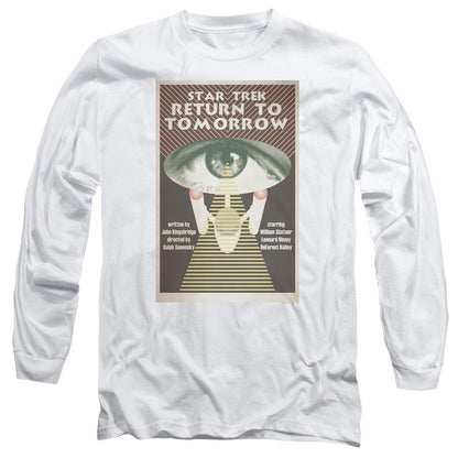 Star Trek Tos Episode 49 Mens Long Sleeve Shirt White Officially Licensed