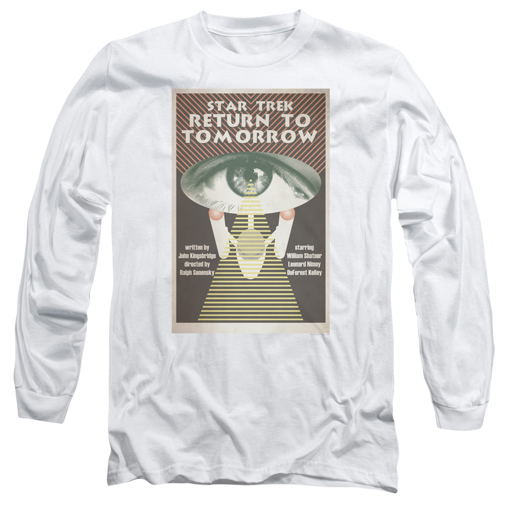 Star Trek Tos Episode 49 Mens Long Sleeve Shirt White Officially Licensed