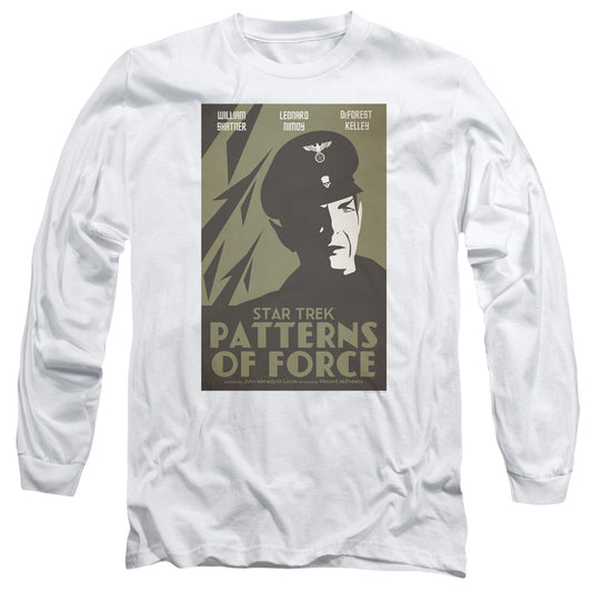 Star Trek Tos Episode 50 Mens Long Sleeve Shirt White Officially Licensed