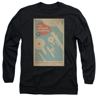 Star Trek Tos Episode 53 Mens Long Sleeve Shirt Black Officially Licensed