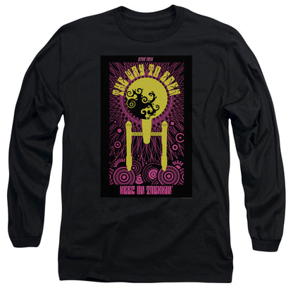Star Trek Tos Episode 75 Mens Long Sleeve Shirt Black Officially Licensed