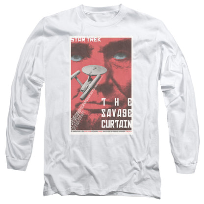 Star Trek Tos Episode 77 Mens Long Sleeve Shirt White Officially Licensed