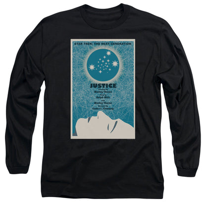 Star Trek Tng Season 1 Episode 8 Mens Long Sleeve Shirt Black Officially Licensed Officially Licensed