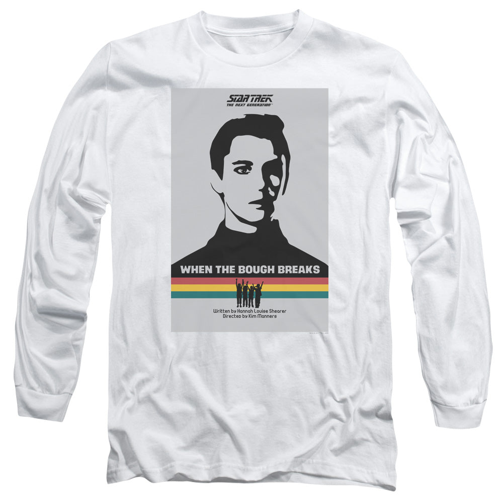Star Trek Tng Season 1 Episode 17 Mens Long Sleeve Shirt White Officially Licensed Officially Licensed