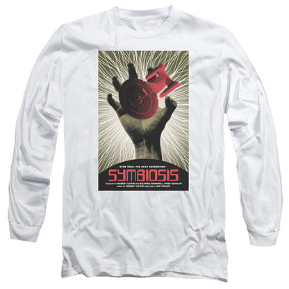 Star Trek Tng Season 1 Episode 22 Mens Long Sleeve Shirt White Officially Licensed Officially Licensed