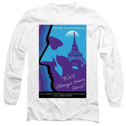 Star Trek Tng Season 1 Episode 24 Mens Long Sleeve Shirt White Officially Licensed Officially Licensed
