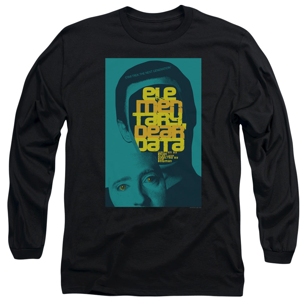 Star Trek Tng Season 2 Episode 3 Mens Long Sleeve Shirt Black Officially Licensed Officially Licensed