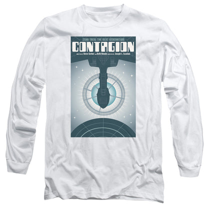 Star Trek Tng Season 2 Episode 11 Mens Long Sleeve Shirt White Officially Licensed Officially Licensed