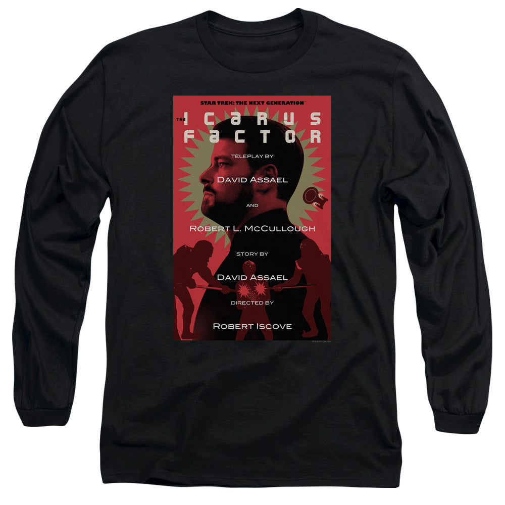 Star Trek Tng Season 2 Episode 14 Mens Long Sleeve Shirt Black Officially Licensed Officially Licensed