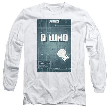 Star Trek Tng Season 2 Episode 16 Mens Long Sleeve Shirt White Officially Licensed Officially Licensed