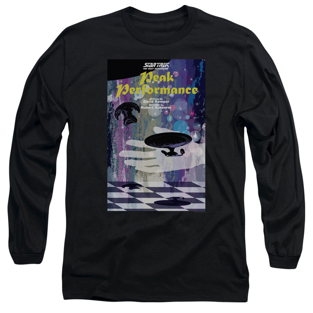 Star Trek Tng Season 2 Episode 21 Mens Long Sleeve Shirt Black Officially Licensed Officially Licensed