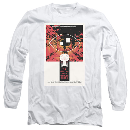 Star Trek Tng Season 4 Episode 1 Mens Long Sleeve Shirt White Officially Licensed Officially Licensed