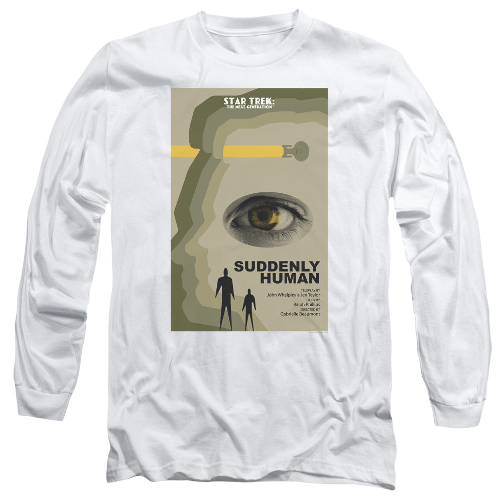 Star Trek Tng Season 4 Episode 4 Mens Long Sleeve Shirt White Officially Licensed Officially Licensed
