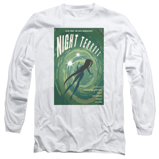 Star Trek Tng Season 4 Episode 17 Mens Long Sleeve Shirt White Officially Licensed Officially Licensed