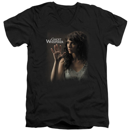 Ghost Whisperer Ethereal Mens Slim Fit V-Neck T Shirt Black Officially Licensed