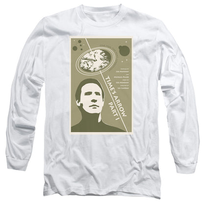 Star Trek Tng Season 5 Episode 26 Mens Long Sleeve Shirt White Officially Licensed Officially Licensed