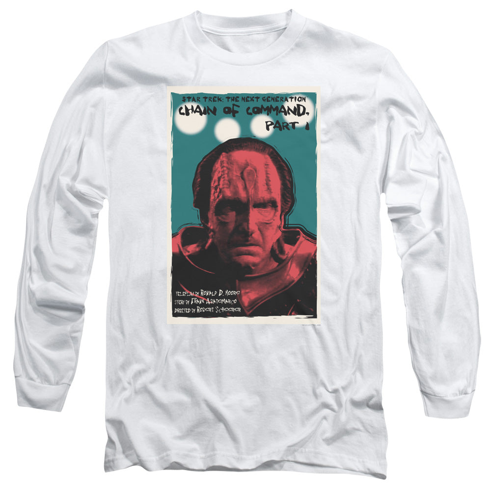 Star Trek Tng Season 6 Episode 10 Mens Long Sleeve Shirt White Officially Licensed Officially Licensed