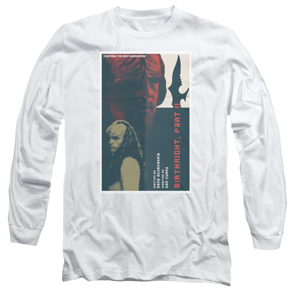 Star Trek Tng Season 6 Episode 17 Mens Long Sleeve Shirt White Officially Licensed Officially Licensed