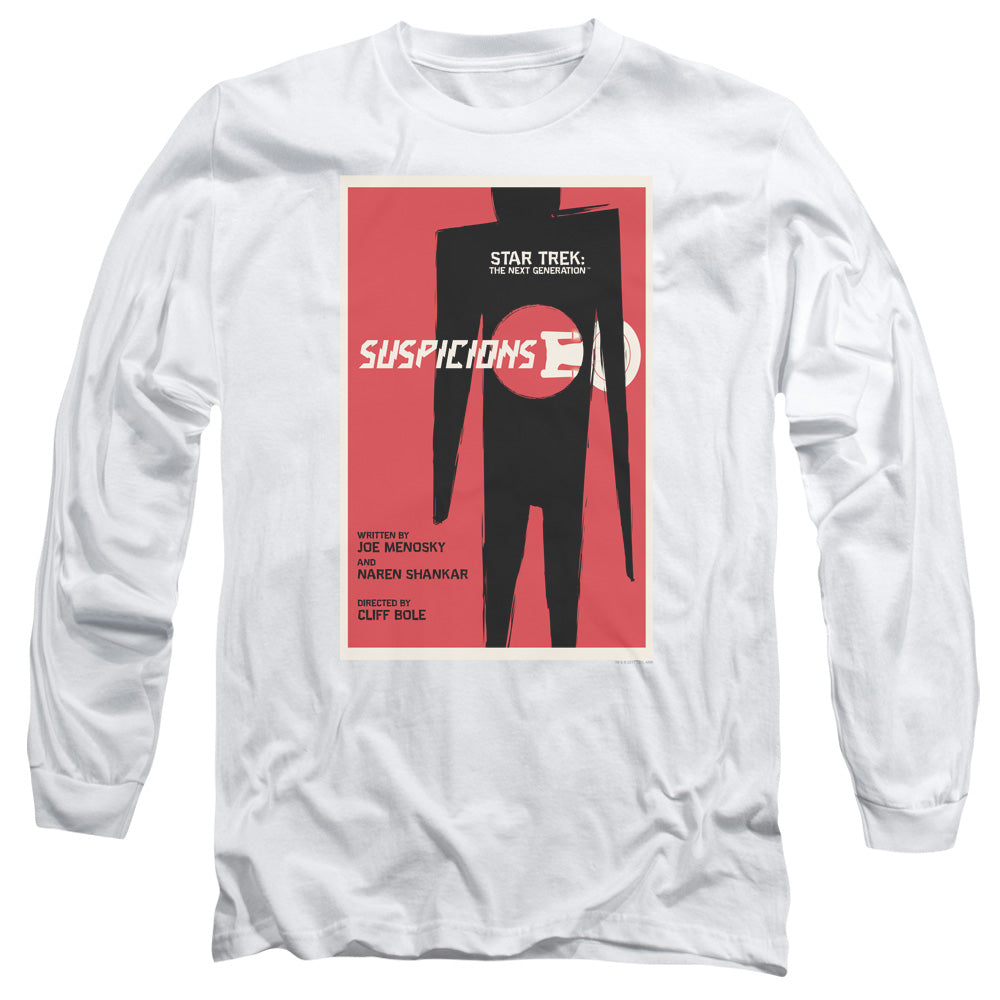 Star Trek Tng Season 6 Episode 22 Mens Long Sleeve Shirt White Officially Licensed Officially Licensed