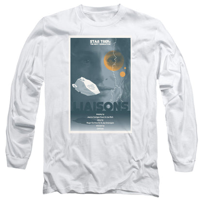 Star Trek Tng Season 7 Episode 2 Mens Long Sleeve Shirt White Officially Licensed Officially Licensed