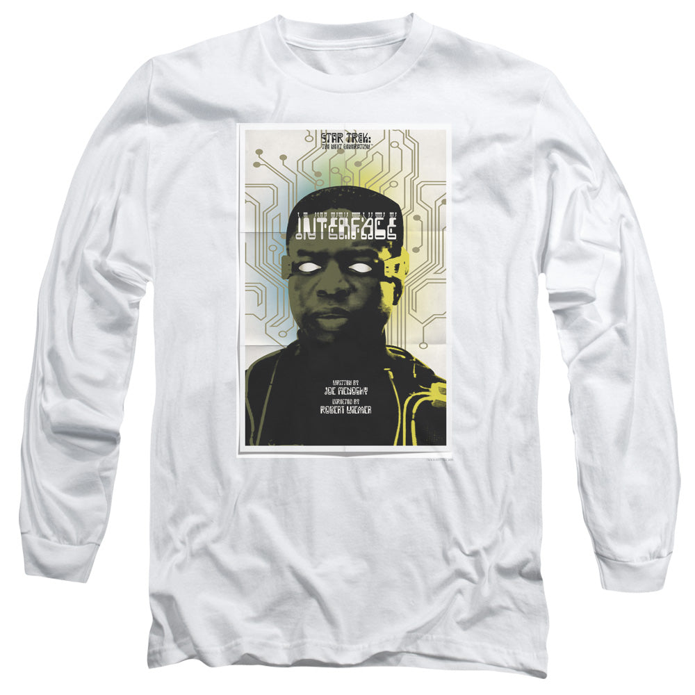 Star Trek Tng Season 7 Episode 3 Mens Long Sleeve Shirt White Officially Licensed Officially Licensed