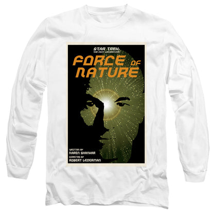 Star Trek Tng Season 7 Episode 9 Mens Long Sleeve Shirt White Officially Licensed Officially Licensed