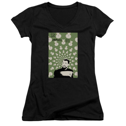 Cheers Coach Womens T Shirt Black Officially Licensed