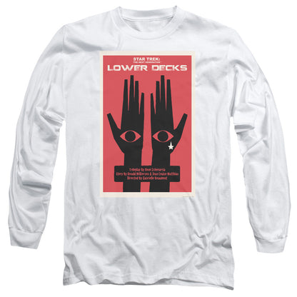 Star Trek Tng Season 7 Episode 15 Mens Long Sleeve Shirt White Officially Licensed Officially Licensed