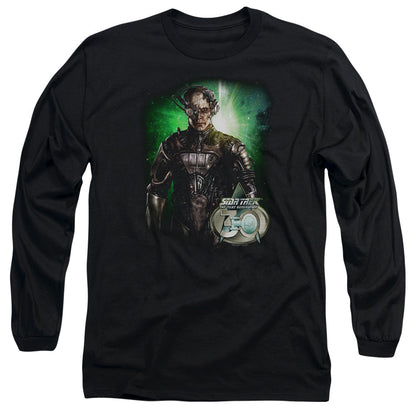 Star Trek Borg 30 Mens Long Sleeve Shirt Black Officially Licensed Officially Licensed