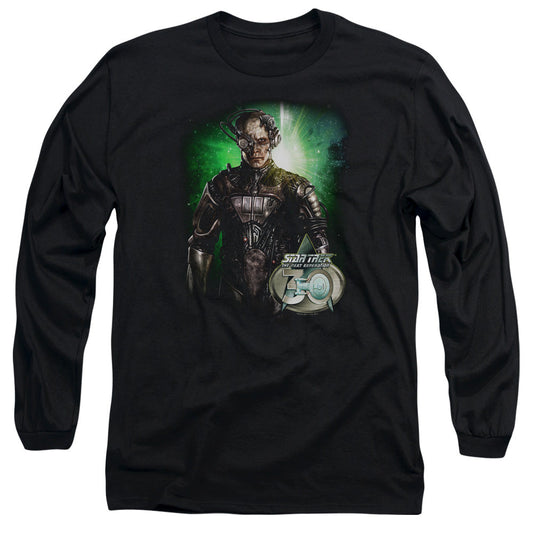 Star Trek Borg 30 Mens Long Sleeve Shirt Black Officially Licensed Officially Licensed