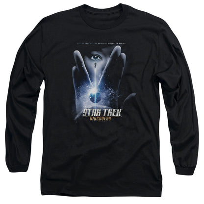 Star Trek Discovery Discovery Begins Mens Long Sleeve Shirt Black Officially Licensed Officially Licensed