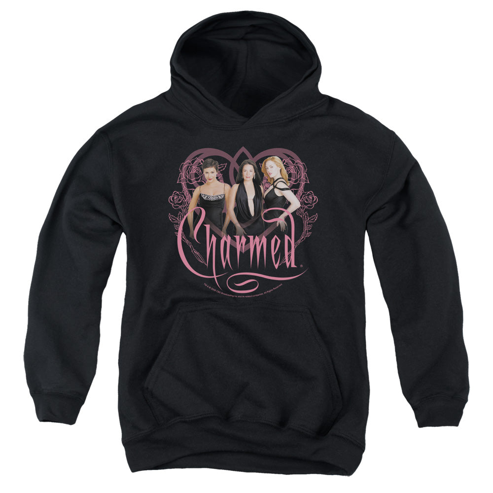 Charmed Charmed Girls Kids Youth Hoodie Black Officially Licensed