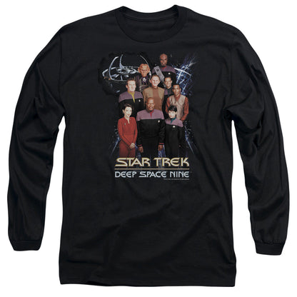 Star Trek Ds9 Crew Mens Long Sleeve Shirt Black Officially Licensed Officially Licensed