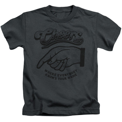 Cheers the Standard Juvenile Kids Youth T Shirt Charcoal Officially Licensed