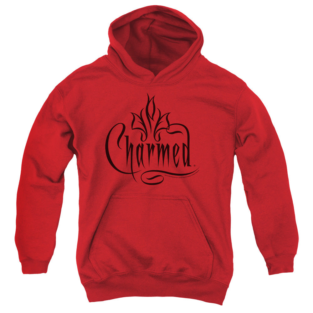 Charmed Charmed Logo Kids Youth Hoodie Red Officially Licensed