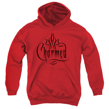 Charmed Charmed Logo Kids Youth Hoodie Red Officially Licensed
