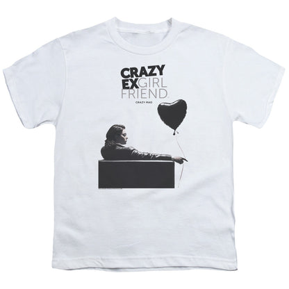 Crazy Ex Girlfriend Crazy Mad Kids Youth T Shirt White Officially Licensed