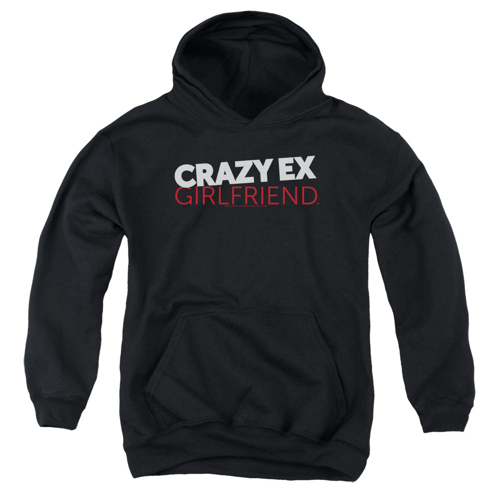 Crazy Ex Girlfriend Crazy Logo Kids Youth Hoodie Black Officially Licensed