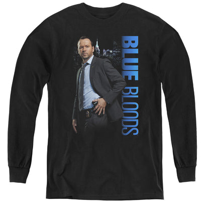 Blue Bloods Danny Long Sleeve Kids Youth T Shirt Black Officially Licensed