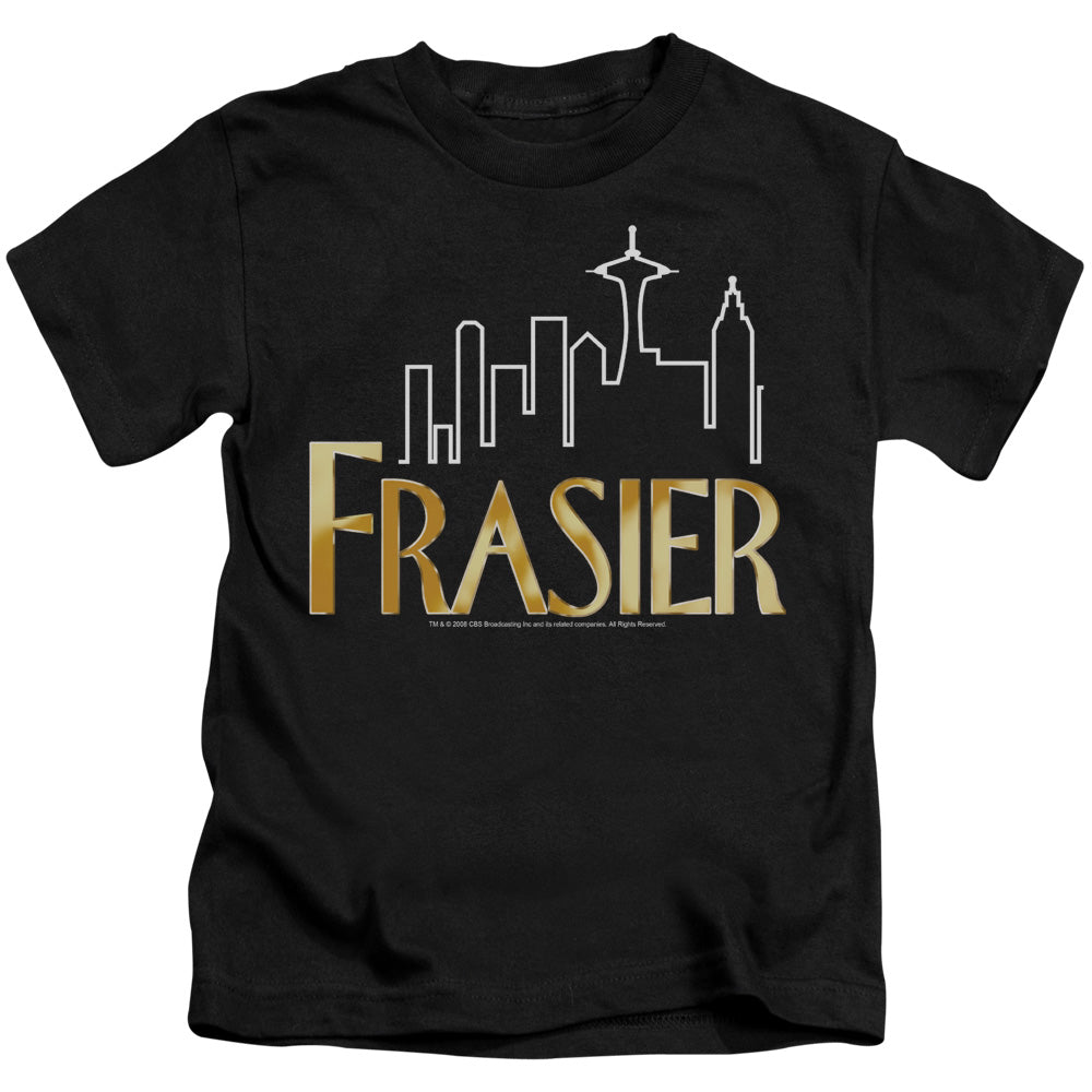 Frasier Frasier Logo Juvenile Kids Youth T Shirt Black Officially Licensed