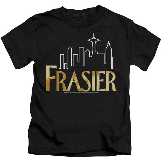 Frasier Frasier Logo Juvenile Kids Youth T Shirt Black Officially Licensed