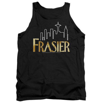 Frasier Frasier Logo Mens Tank Top Shirt Black Officially Licensed