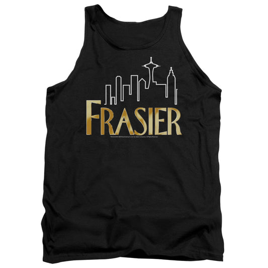 Frasier Frasier Logo Mens Tank Top Shirt Black Officially Licensed