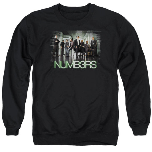 Numb3rs Numbers Cast Mens Crewneck Sweatshirt Black Officially Licensed
